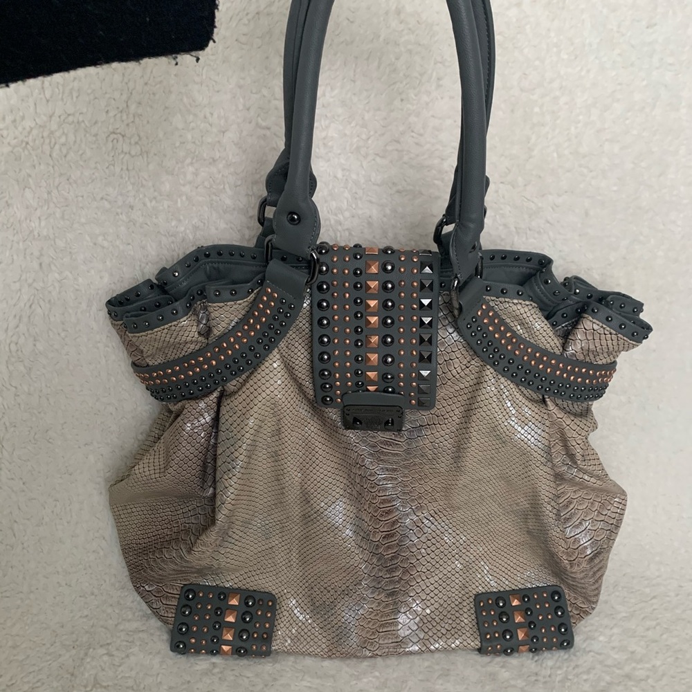 Snakeskin shoulder bag